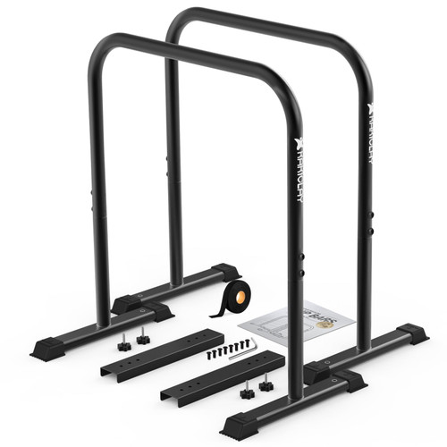 KAKICLAY 2026 Upgrade World's Best Strongest Premium Dip Bars with Adjustable Ultra-Stable Settings & Non-Slip Feet - USA Original Patent, USA Designed, USA Shipped, USA Warranty