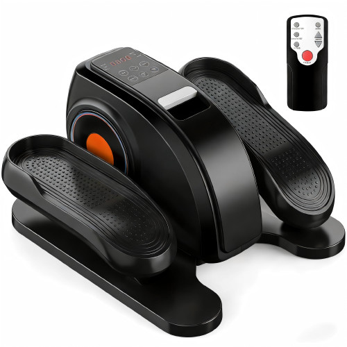 OLIXIS Under-Desk Elliptical Machine–Compact & Quiet Mini Pedal Exerciser with Adjustable Speed, LED Display, Portable Fitness Solution for Home or Office Workouts