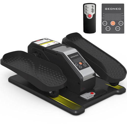Under Desk Elliptical Machine, Electric Elliptical Exerciser for Senior, Quiet and Small Seated Pedal Exerciser for Training with Remote Control, Auto Mode and 12 Adjustable Speeds