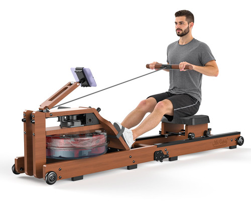 Water Rowing Machine for Home Use- Rower Machine 400LBS Weight Capacity with Dedicated Monitor & Comfortable Seat, Bluetooth APP (Upgrade rowering Machine)