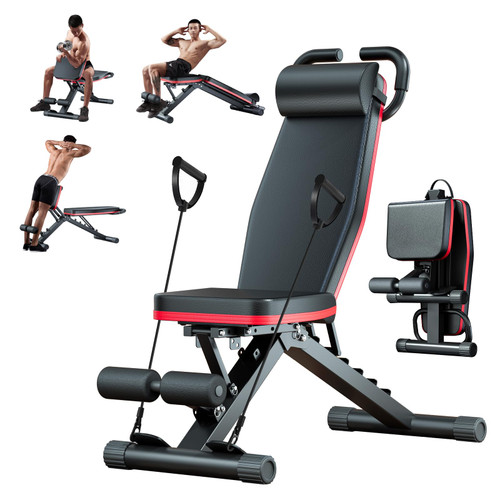 2026 Adjustable Weight Bench - 1000LBS Foldable Bench Press Workout Bench for Home Gym, Roman Chair & Incline Decline Flat Sit Up, Heavy Duty Full Body Dumbbell Fitness Bench