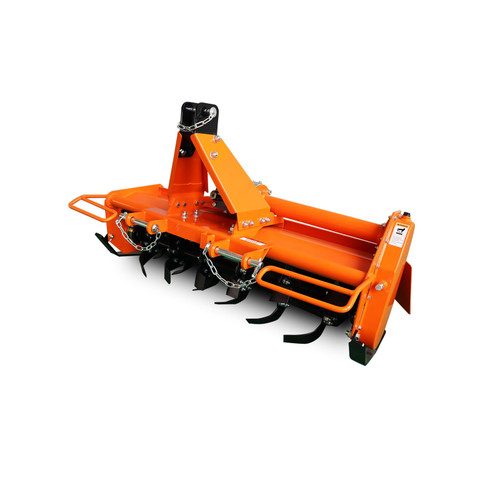 LEDTUS 45” 3 Point Rotary Tiller for 20-30HP Compact Tractors – Cat 1 Cultivator with 540 RPM PTO Drive, 24 Replaceable L-Shaped Tines for Easy Maintenance (45“)