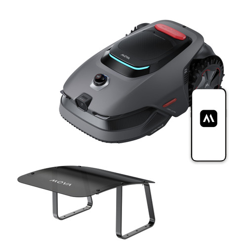 MOVA LiDAX Ultra 2000 Robot Lawn Mower with 4G with Garage for 0.5 Acre, No Wire No RTK+360° 3D LiDAR+AI Vision, 45% Slope, Cut Height 1.2"-3.9", 150 Multi-Zone,Edge Cutting(Garage Shipped Separately)