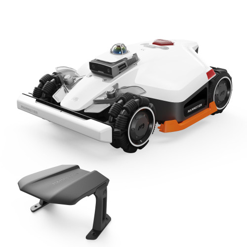 Mammotion LUBA 3 AWD 1500 Robot Lawn Mower with Garage (Ship Separately), 0.37 Acre, 360° LiDAR+Dual-Camera AI Vision, All-Wheel-Drive for 80% Slopes, 15 Multi-Zone Management, Cut Height 1.0"-2.7"