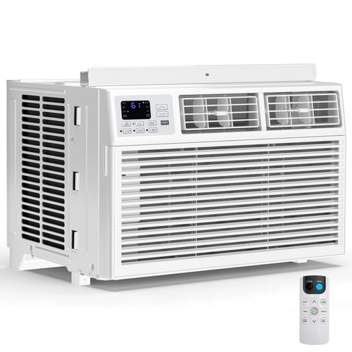 14,000 BTU Window Air Conditioner, 3-in-1 AC Unit with Dehumidifier for Large Room/Living Room Up to 700 Sq. Ft, Quiet & Energy Saving Window AC with Remote, 4 Fan Speeds, 24H Timer