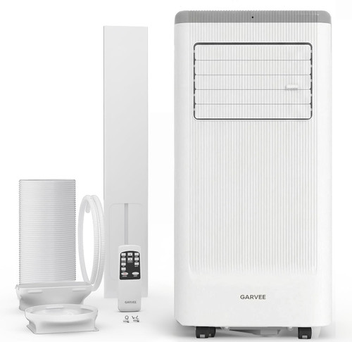 Garvee Portable Air Conditioner 8000 BTUs, 3 in 1 Dehumidifier, Fan, Cool for 350 Sq.Ft. Rooms, Portable AC with Remote Control/LED Display/Installation Kits/Timer/Sleep Mode,White