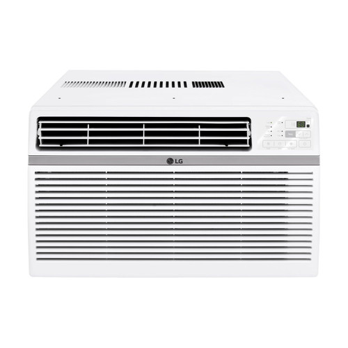 LG 18,000 BTU Window Air Conditioner, 230/208V, Cools 1,000 Sq.Ft. (25' x 40' Room Size), Quiet Operation, Electronic Control with Remote, 3 Cooling & Fan Speeds, Auto Restart, White