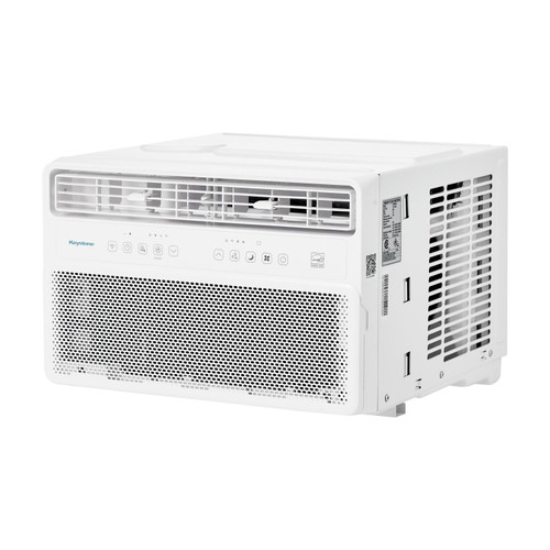 Keystone 18,000 BTU 230V Window Mounted Inverter Air Conditioner with Quiet, High Efficiency Operation and Remote, Window AC Unit for Apartment, Living Room, Bedroom, Large Rooms up to 1000-Sq. Ft.