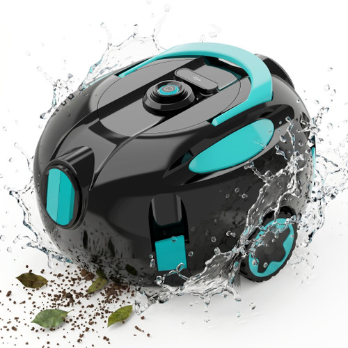 Solar Powered Pool Skimmer, Cordless Pool Cleaner, Robotic Pool Vacuum-H3 Overground Robotic Pool Skimmer Robot with AppSelf-Parking (Button Switch-Update1)