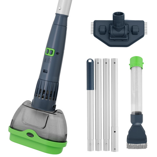 Rechargeable Pool & Spa Hot Tub Vacuum Cleaner - Dual Mode & Magnetic Drive System, 25µm Ultra Fine Mesh Filters for Hot Tub, Small Above Ground Pools - 70 Mins
