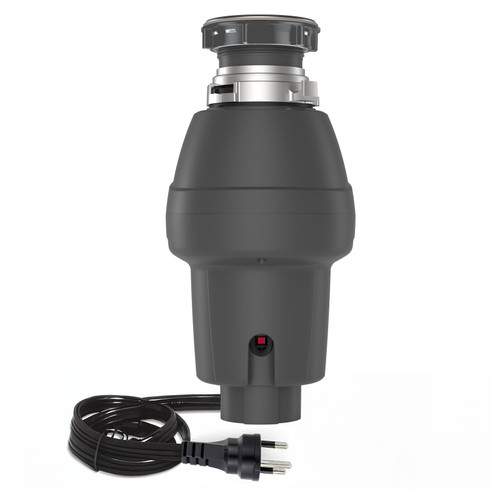 GarveeTech Garbage Disposal 1/2 HP, Continuous Feed Food Waste Disposer with Air Switch & Flange Seal, Stainless Steel Garbage Disposer, Compact Food Waste Grinder for Kitchen Sink, Grey