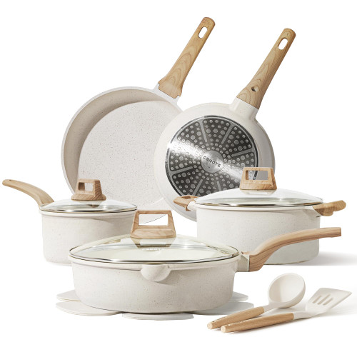CAROTE 14 Pcs Pots and Pans Set Nonstick