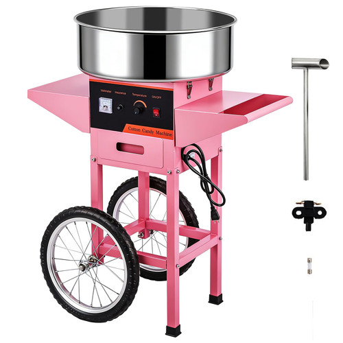 Cotton Candy Machine Commercial, 1000W Electric Floss Maker With Stainless Steel Sugar Scoop