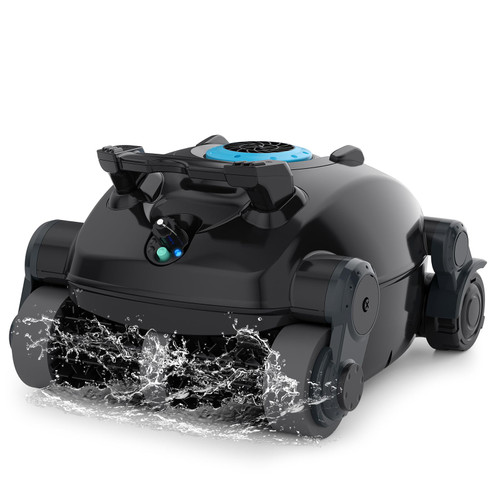 Cordless Robotic Pool Cleaner, Wall Climbing, Lightweight, Extended Battery Life, 8L Large Capacity, Advanced Dual-Motor