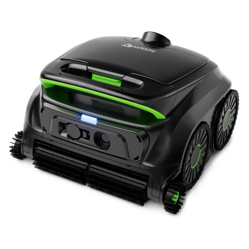 Lightweight Smart Robot Pool Vacuum with Quad-Roller Brush, App Control, Wall & Floor Coverage for Inground & Above Ground Pools