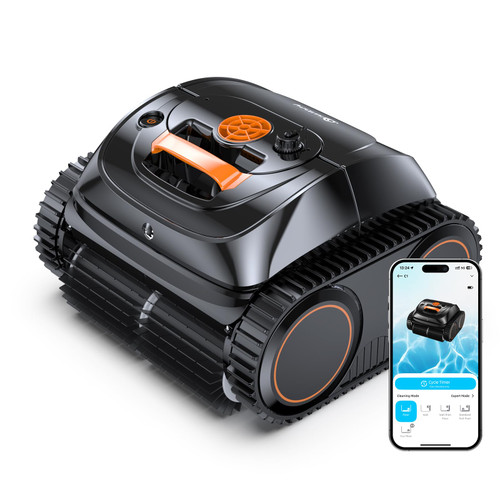 【2026 Upgrade】 C1 Cordless Robotic Pool Vacuum, Wall & Waterline & Platform Clean for Inground & Above-Ground up to 1,614 Sq.ft