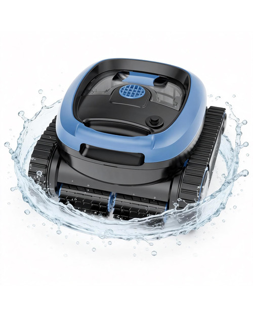 Robotic Pool Vacuum, 3-in-1 Cordless Pool Cleaner for Inground & Above Ground Pools, Wall & Waterline Cleaning, Smart Navigation
