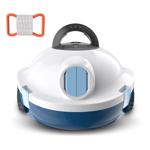 Y10 Robotic Pool Cleaner, Cordless Pool Vacuum with High Efficiency Dual Suction Power, 120 Mins Runtime