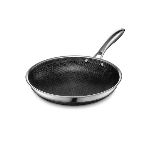 HexClad 10 Inch Hybrid Nonstick Frying Pan, Stay-Cool Handle, Dishwasher and Oven Safe
