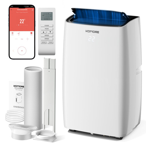 Portable Air Conditioners 14000 BTU Up to 750 Sq Ft, 5 Modes Quiet Floor AC Unit Freestanding for Living Room Apartment with Smart WiFi