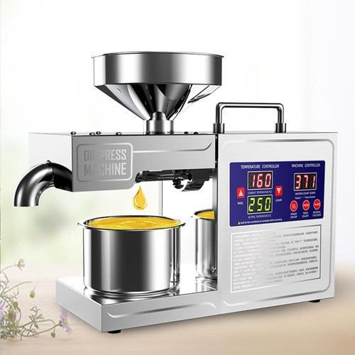 Upgraded 820W Electric Oil Press Machine, Automatic Oil Proponer Maker