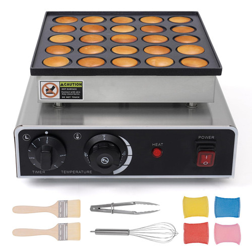Living Mini Dutch Pancake Maker 25PCS Commercial Mini Pancake Maker Non-stick Dorayaki Maker