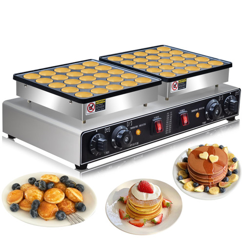 1900W Electric Mini Pancake Maker, 50PCS Commercial Mini Dutch Pancake Maker