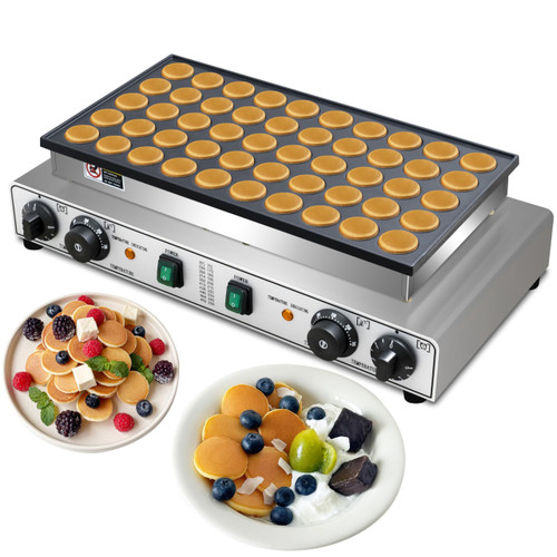 Commercial 50PCS Mini Dutch Pancake Maker 1900W, Adjustable Temp & Timer Control