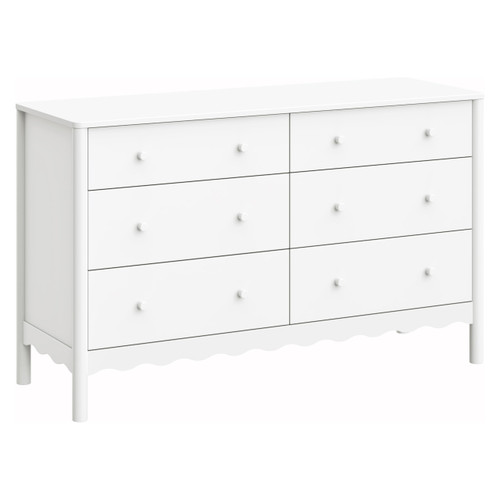 6-Drawer Assembled Dresser in White, Greenguard Gold Certified
