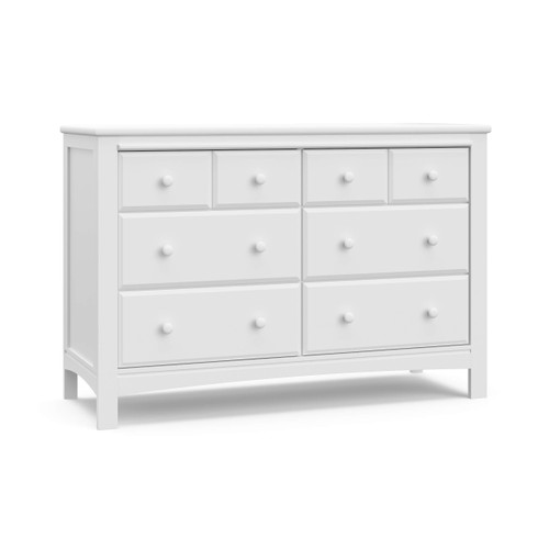 Graco Benton 6 Drawer Double Dresser (White) – Easy New Assembly Process, Universal Design