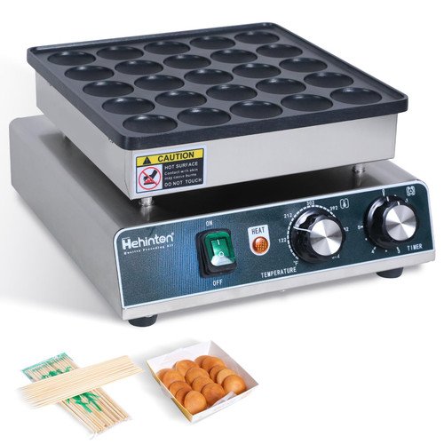 25PCS Mini Dutch Pancake Maker, 110V Muffin Waffle Maker, Hotcakes Machine, Non-stick Dorayaki Maker