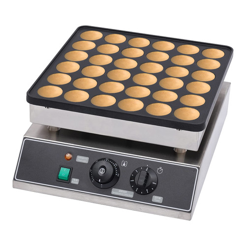 Mini Dutch Pancake Baker Maker, Commercial Electric Nonstick 36Pcs 1.9Inch Poffertje Mini Pancake Maker