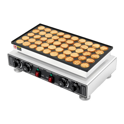 Electric Mini Dutch Pancake Baker Maker for 50 Mini Dutch Pancakes, 1800W Commercial 21'' Nonstick Pancake Griddle for Baking Crepes, Muffins