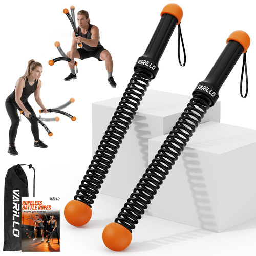 Ropeless Battle Ropes for Home Gym, Portable Cordless Weighted Battle Ropes with Storage Bag, High Calorie Burn for Men & Women, Fitness Equipment for HIIT & Low-Impact Aerobic Training