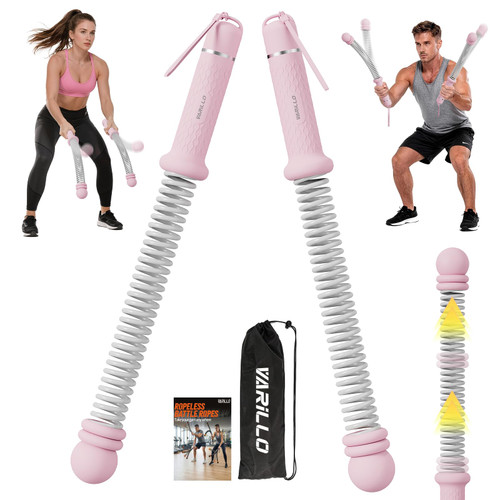 Ropeless Battle Ropes for Home Gym, Portable Cordless Weighted Battle Ropes with Storage Bag, High Calorie Burn for Men & Women, Fitness Equipment for HIIT & Low-Impact Aerobic Training