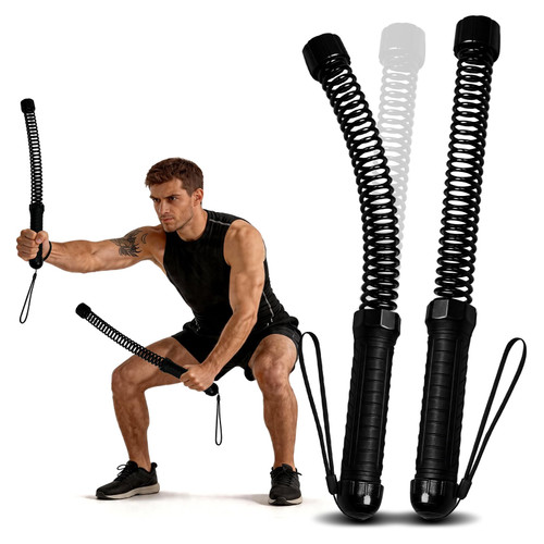 Weighted Ropeless Battle Rope, Heavy Duty Battle Sticks, Portable Fitness Equipment for Home Gym, HIIT, Cardio & Full Body Strength Training for Men & Women