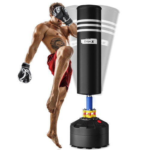 Dripex Freestanding Punching Bag 69''- 182lb Heavy Boxing Bag with Stand for Adult - Men Women Standing Boxing Bags for Home Gym