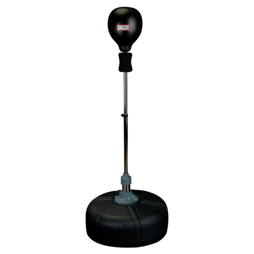 Ringside Fitness Reflex Bag, Dipped Foam Top, Ideal for Boxing, MMA, Muay Thai, and More, Punching Bag Stand with Plastic Base and Chrome Spring, Adjustable Height, 49"–69"