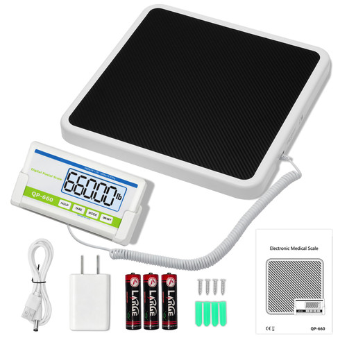 Medical Scale for Body Weight, 660lb Medical Grade Floor Scale