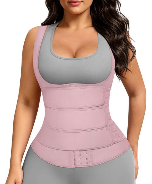 FeelinGirl 3 Belts Waist Cincher Corset for Women Colombiana Trainer Vest
