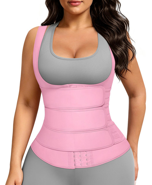 FeelinGirl 3 Belts Waist Cincher Corset for Women Colombiana Trainer Vest