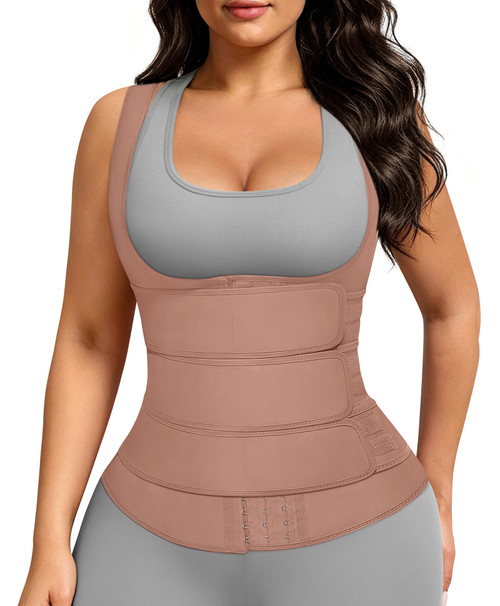 FeelinGirl Women Underbust Waist Trainer Corset Vest Tummy Control Workout