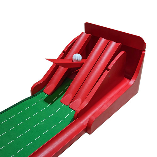 Crestgolf Professional Golf Practice Mat with Physical Feedback System – Engineer-Grade Composite, Automatic Ball Return,8 feet Suitable for Indoor Practice