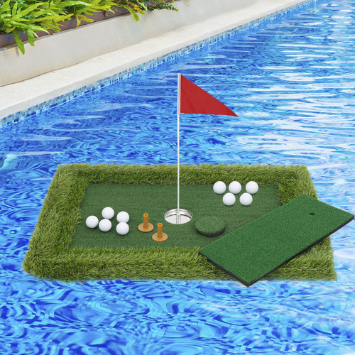 HSM Floating Golf Green - Chipping Green, Fun Pool Golf Game, Outdoor Putting Mats Training Accessories