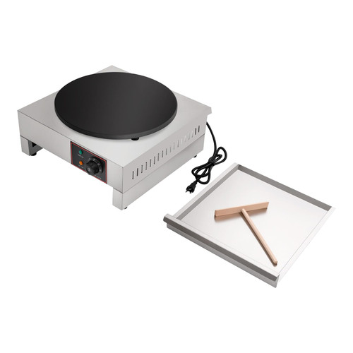 1700W 16" Commercial Electric Crepe Maker Pancake Machine with Adjustable Temperature: 50-300 ℃