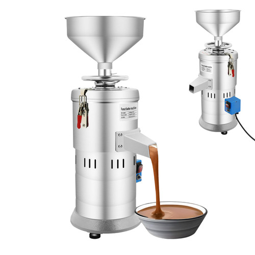 Peanut Butter Maker Machine, 110V 1100W 33lbs/h Electric Grain Grinder Peanut Butter