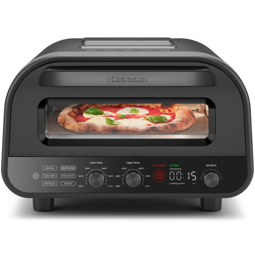 Indoor Pizza Oven - Makes 12 Inch Pizzas in Minutes, Heats up to 800°F - Countertop Electric Maker