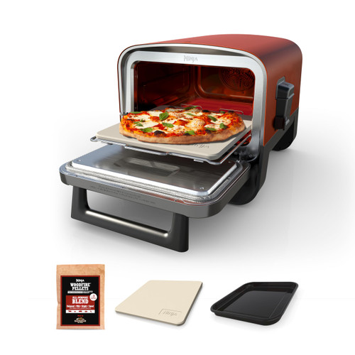 Ninja Woodfire Outdoor Pizza Oven, 8-in-1 Portable Electric Roaster Oven, Heats up to 700°F