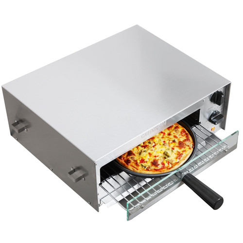CROSSON Countertop Electric Frozen Pizza Oven For Indoors with 30-minitue Timer,Glass Door