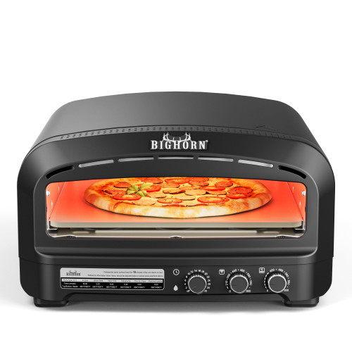BIG HORN Pizza Oven Indoor, 14" Electric Countertop Pizza Oven with 6 Modes, Heats up to 850°F Pizza Maker